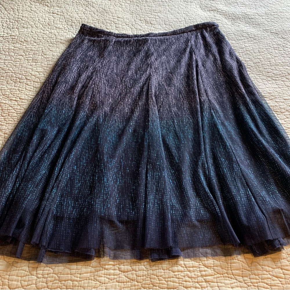 Coldwater Creek Skirt Feminine Gray-Blue Size 16
